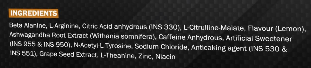 Scitron Volcano Pre Workout Lemon Lime