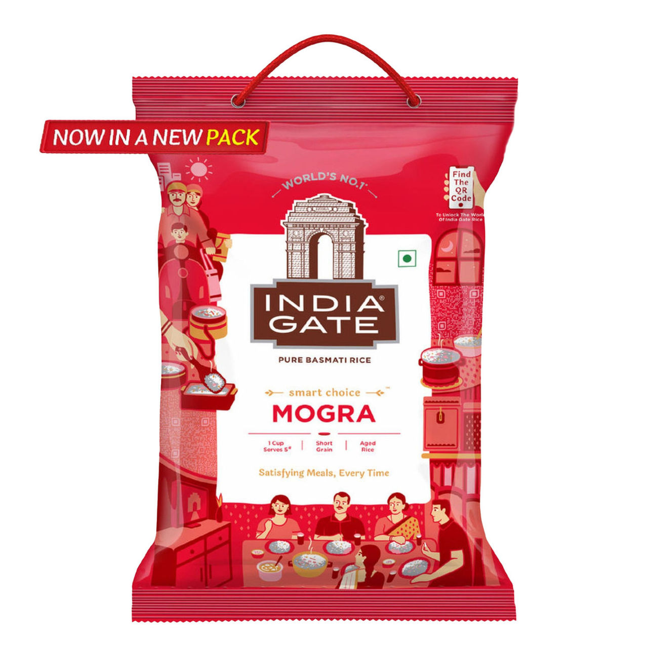 India Gate 1 Cup Serves 5 Mogra Basmati Rice | Aged Rice | Smart Choice