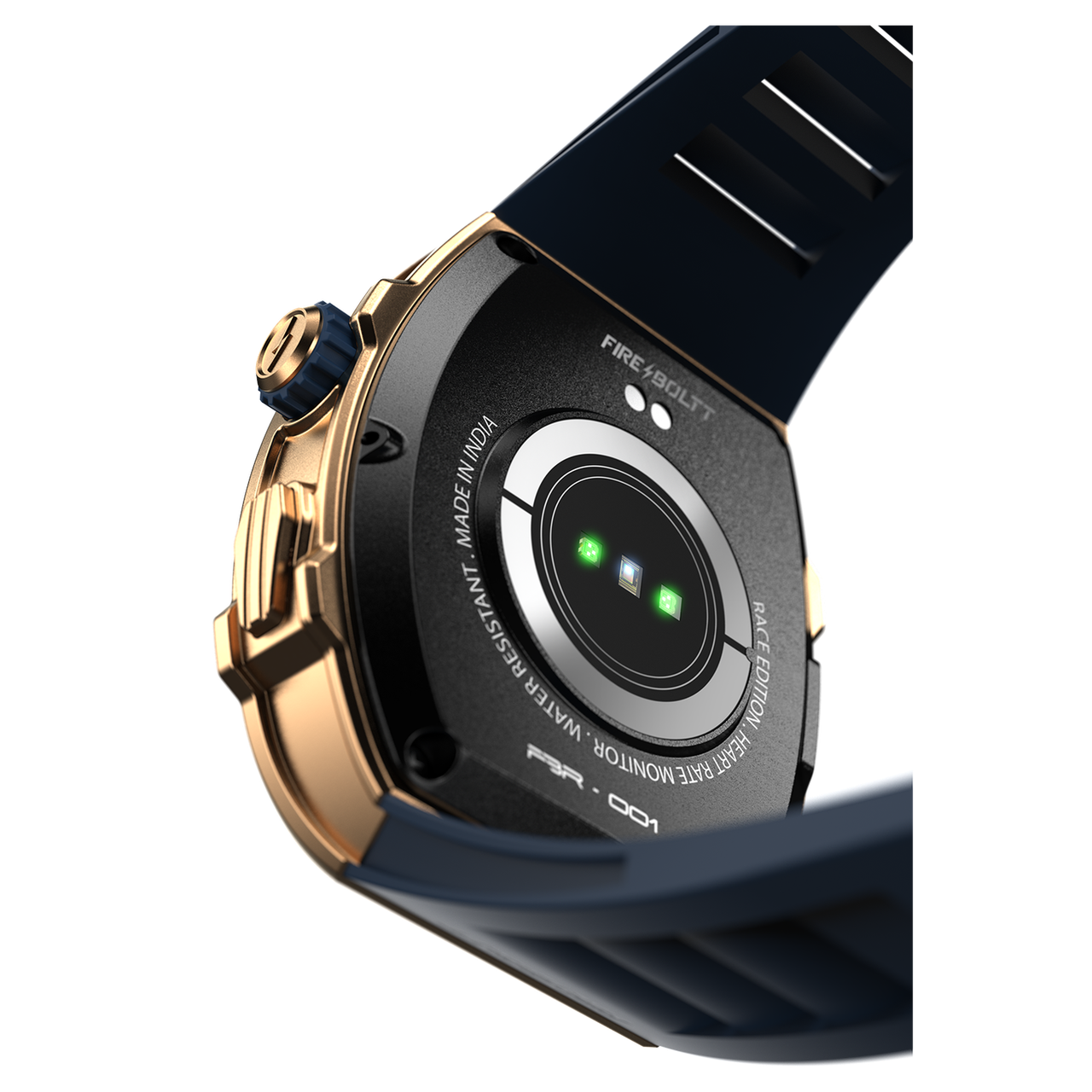 Fire-Boltt Ashphalt Smartwatch | 1.91" Display | BT Calling - Gold Blue