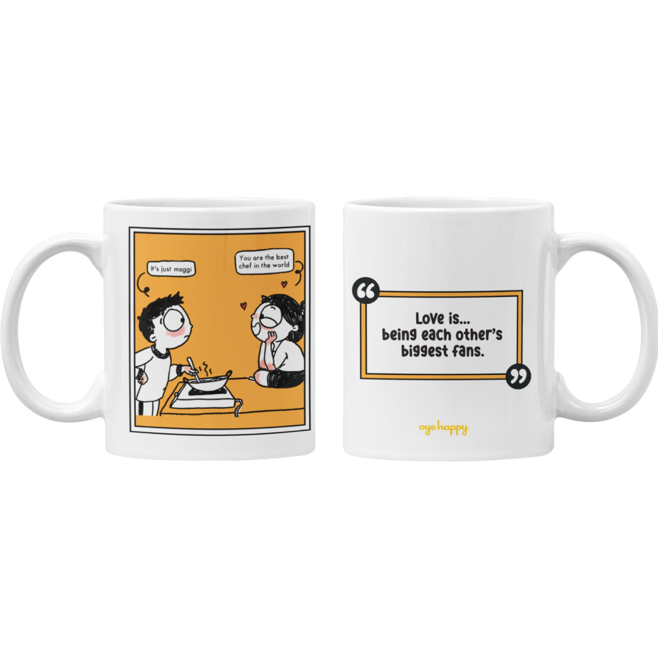 Oye Happy - Adorable Maggie Maker Mug