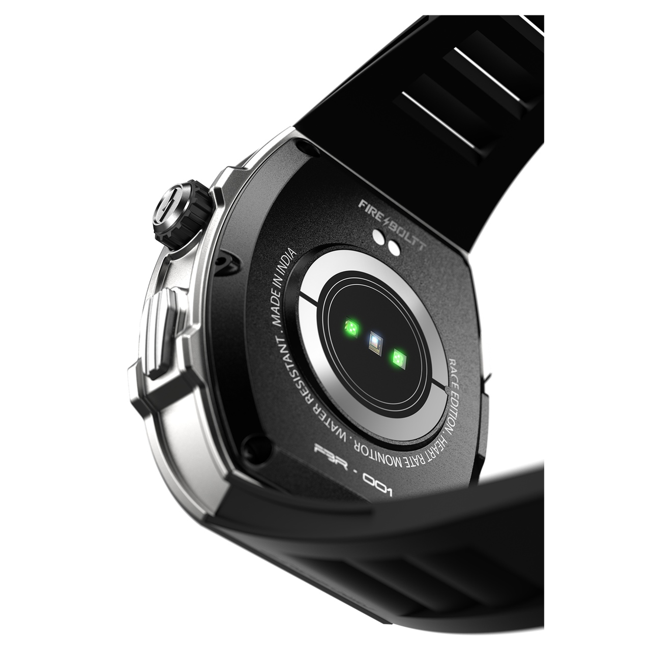 Fire-Boltt Ashphalt Smartwatch | 1.91" Display | BT Calling - Silver Black