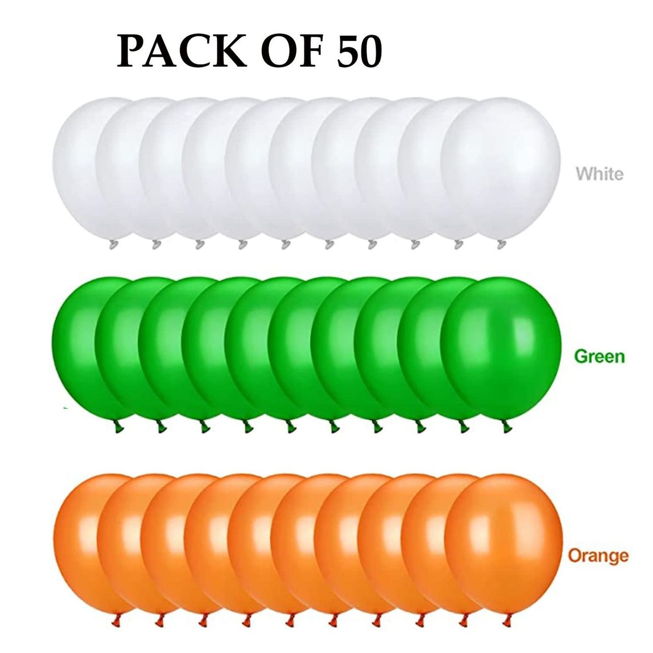 Mettallic Tri Color Balloons