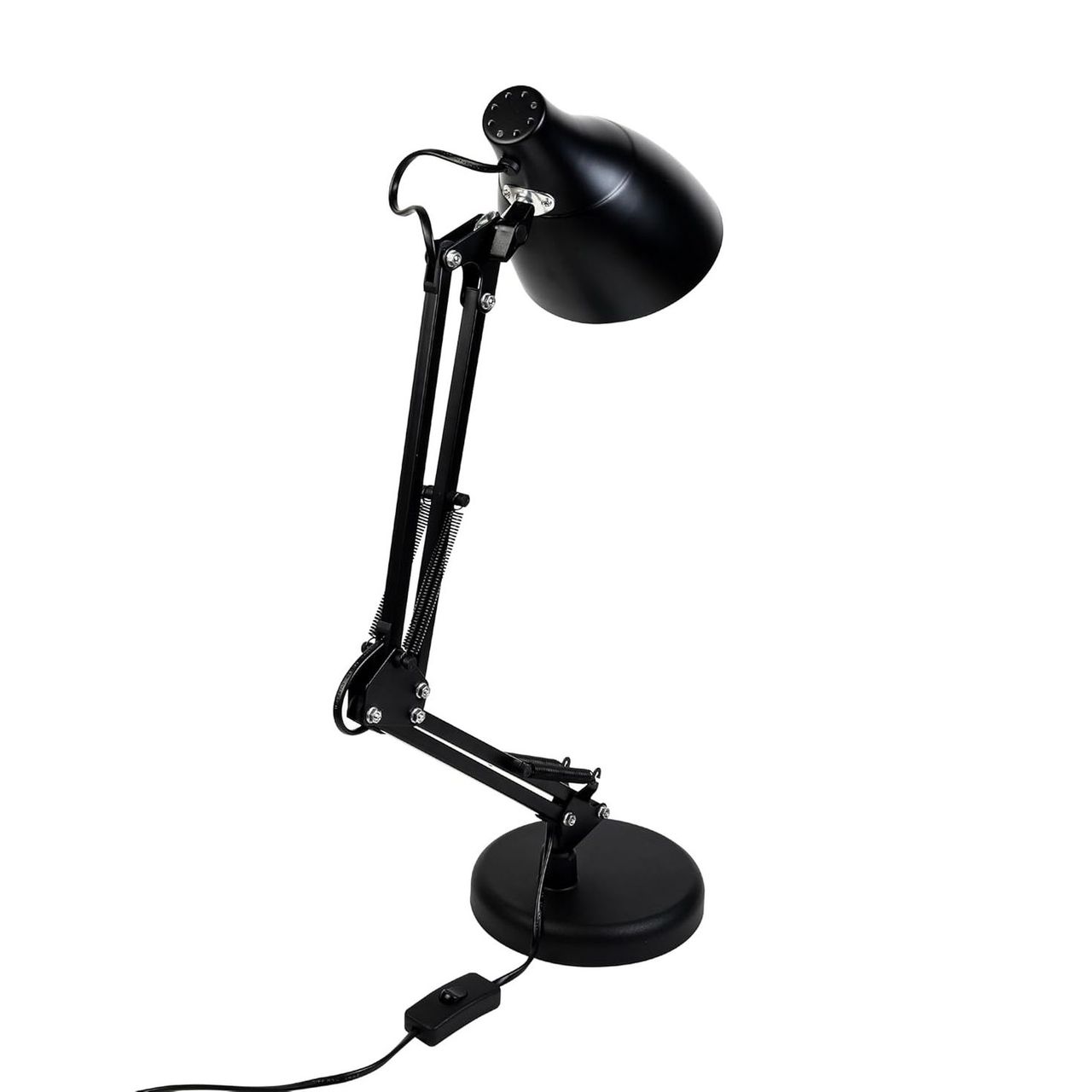 Lexton Black Table Desk Lamp for Studying & Reading | Bulb Not Included Pack-1 Plastic