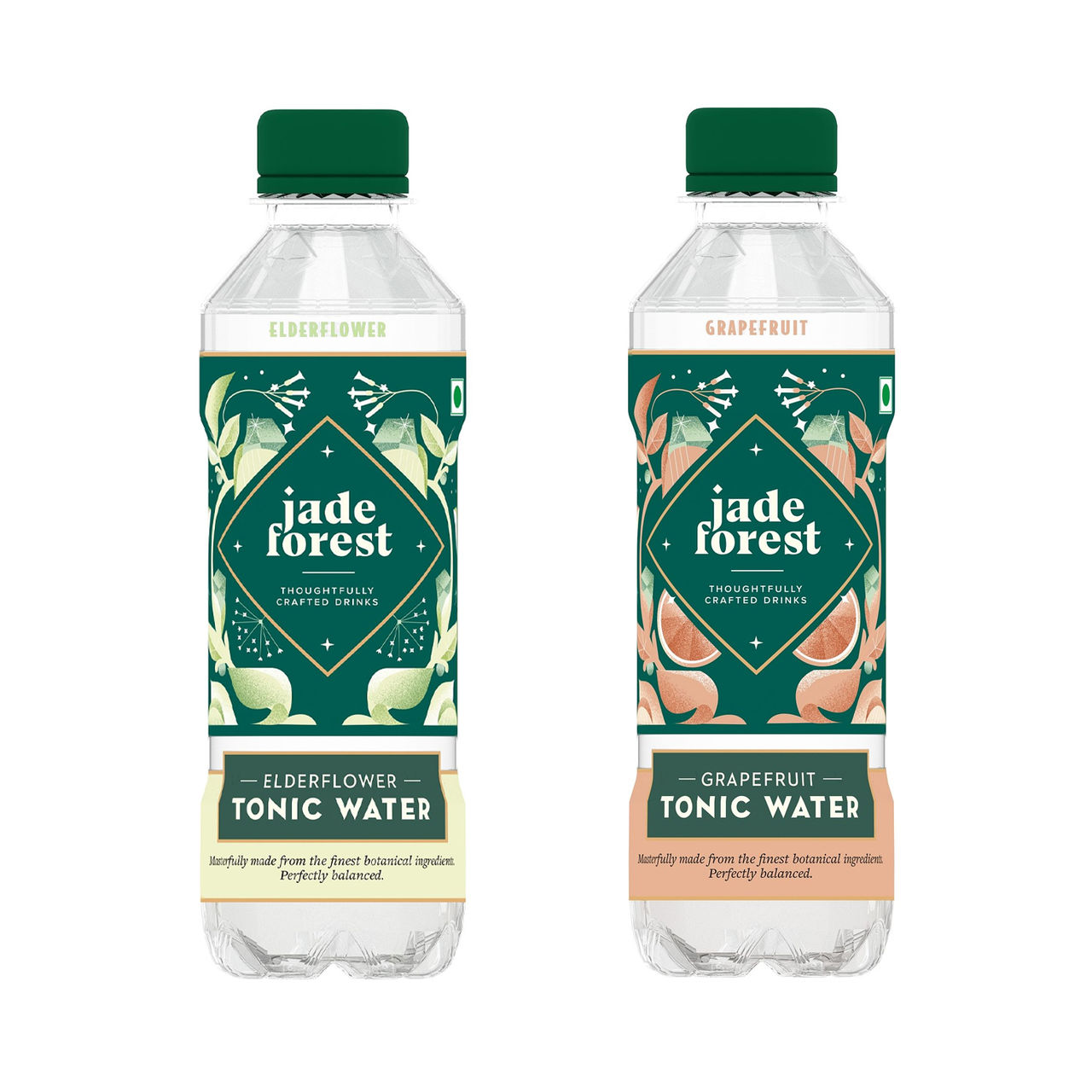 Jade Forest Wild Elderflower Tonic Water(250ml) & Jade Forest Sparkling Grapefruit Tonic Water (250ml) Combo
