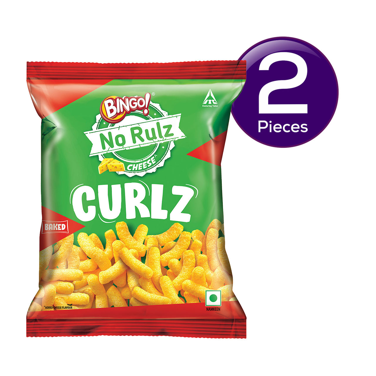 Bingo! No Rulz Cheese Curlz 80 g Combo