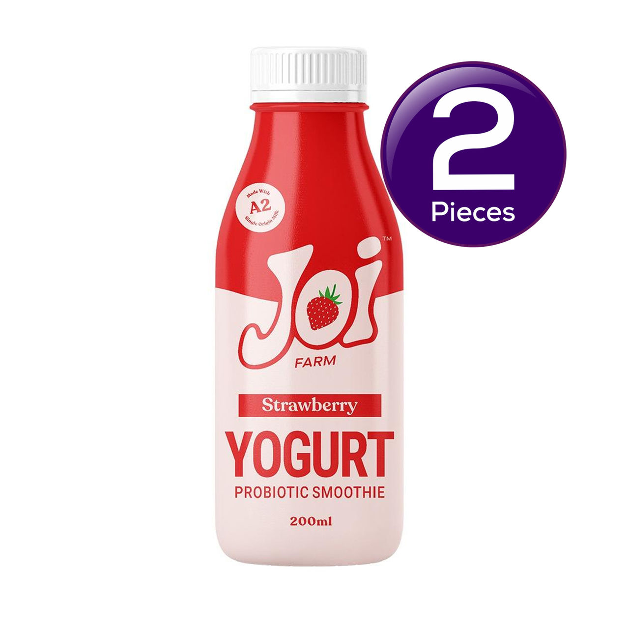 Joi Farm Strawberry Yogurt Probiotic Smoothie 200 ml Combo