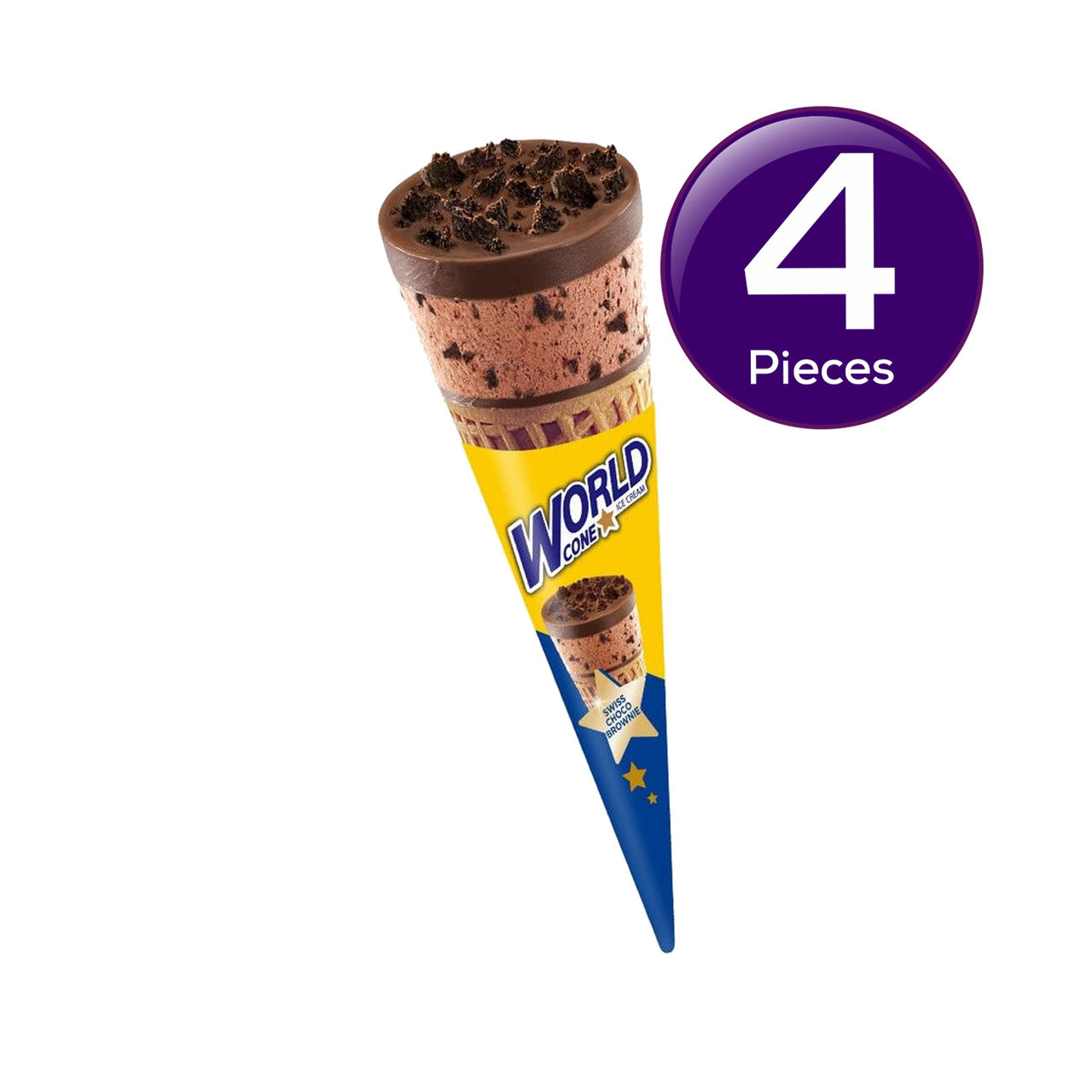Havmor Swiss Choco Brownie Ice Cream Cone 150 ml Combo