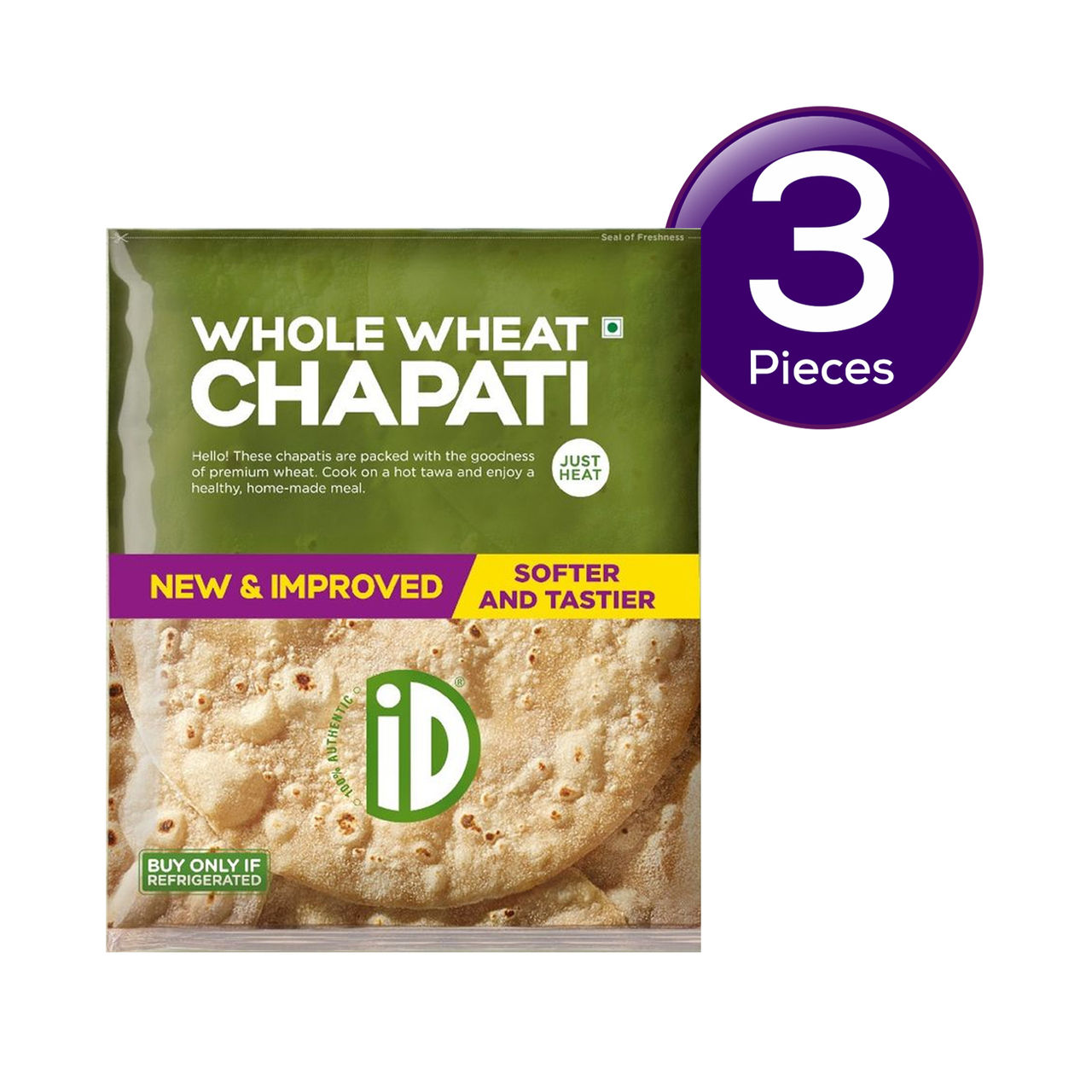 iD Whole Wheat Chapati (10 pieces) 400 g Combo