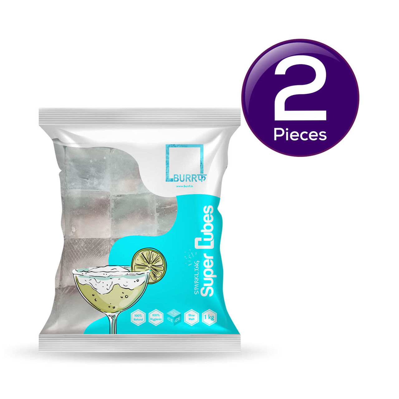 Burrf Super Cubes Ice Cubes 1 kg Combo