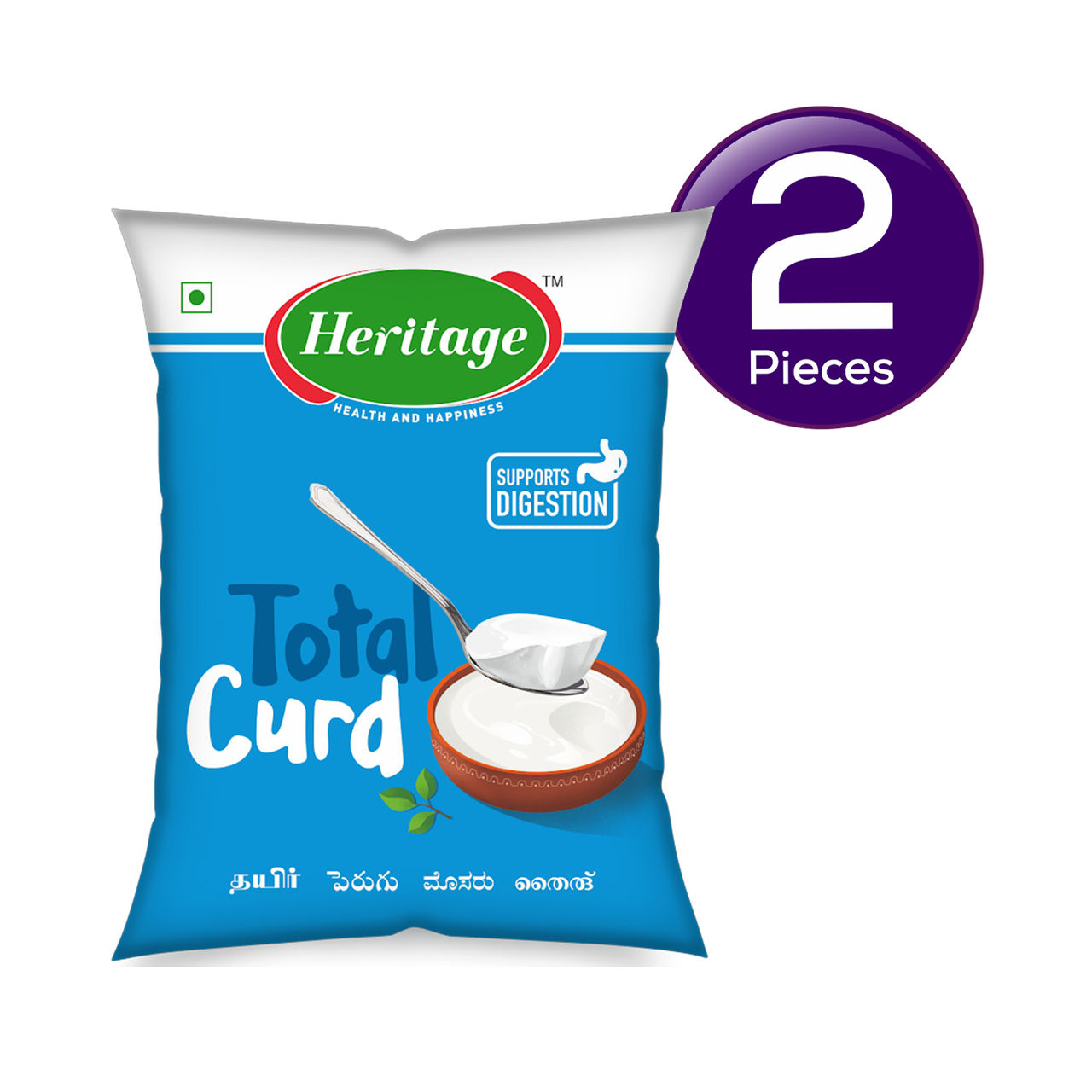 Heritage Total Curd Pouch 1 kg Combo