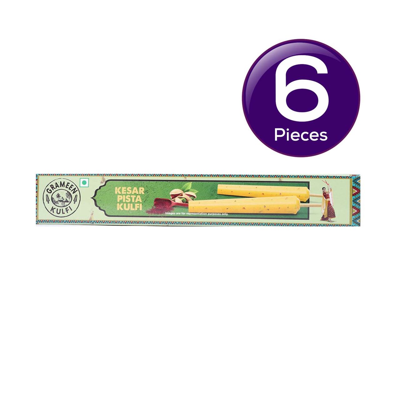 Grameen Kesar Pista Kulfi Stick 70 ml Combo
