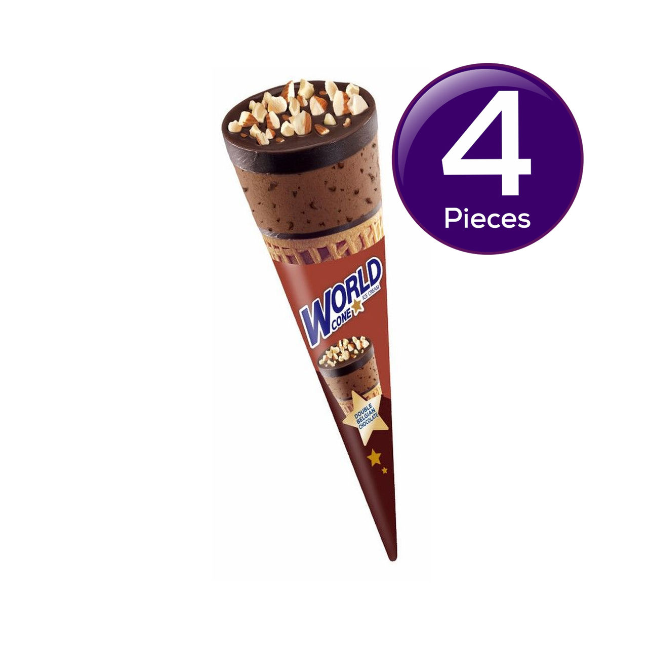 Havmor Double Belgian Choco Ice Cream Cone 150 ml Combo