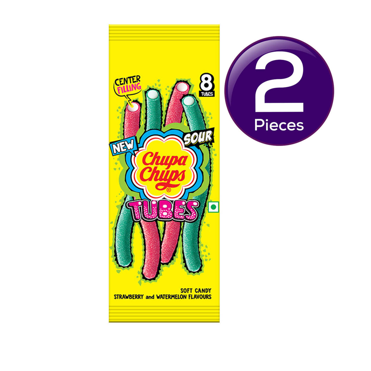 Chupa Chups Assorted Flavour Long Tubes 80 g Combo