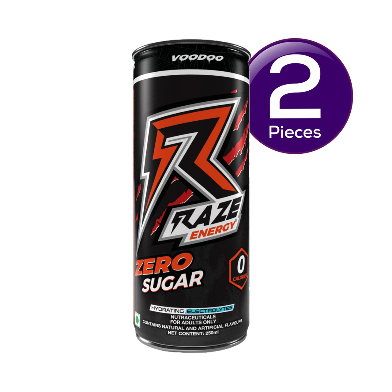 Raze Functional Energy Drink Voodoo Can 250 ml Combo