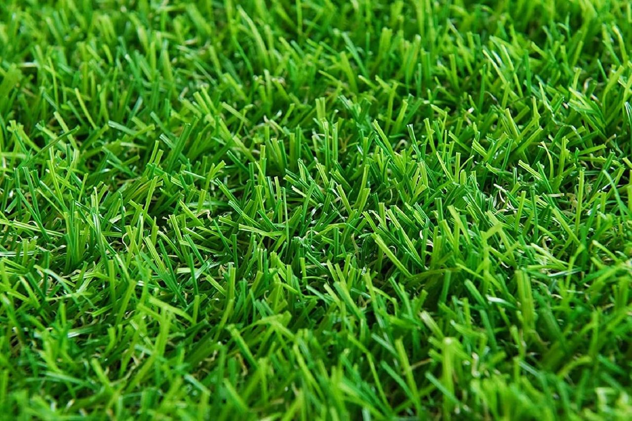 Kuber Industries  45mm Artificial Grass Plastic Turf Carpet Mat 16"x24" | Soft & Durable | Green