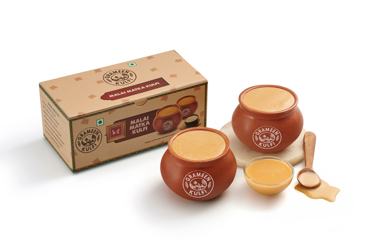 Grameen Desi Malai Matka Kulfi (Pack of 2)