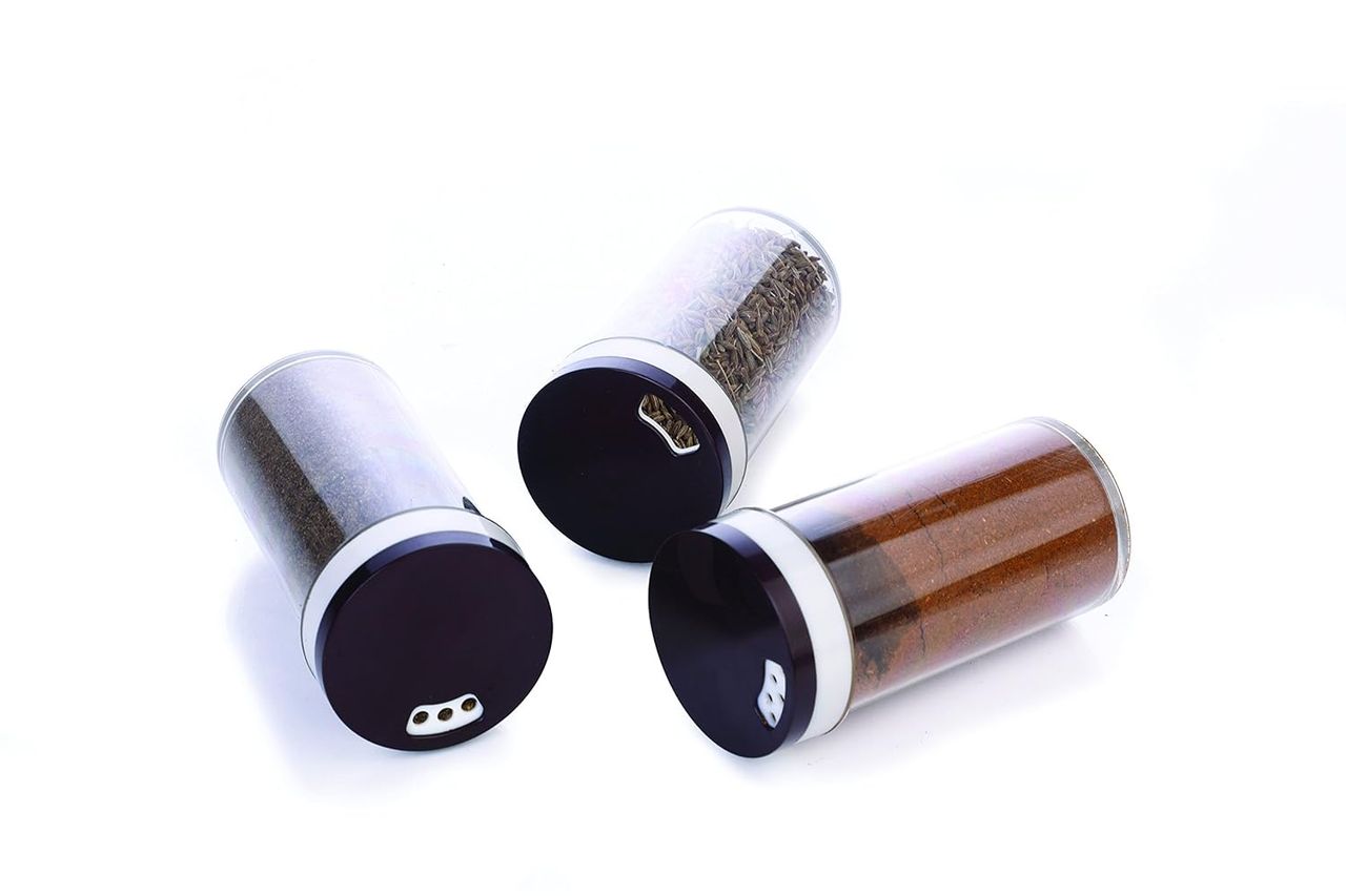 Ganesh Revolving Masala Spice Box For Kitchen Set Of 16 - Color May Vary