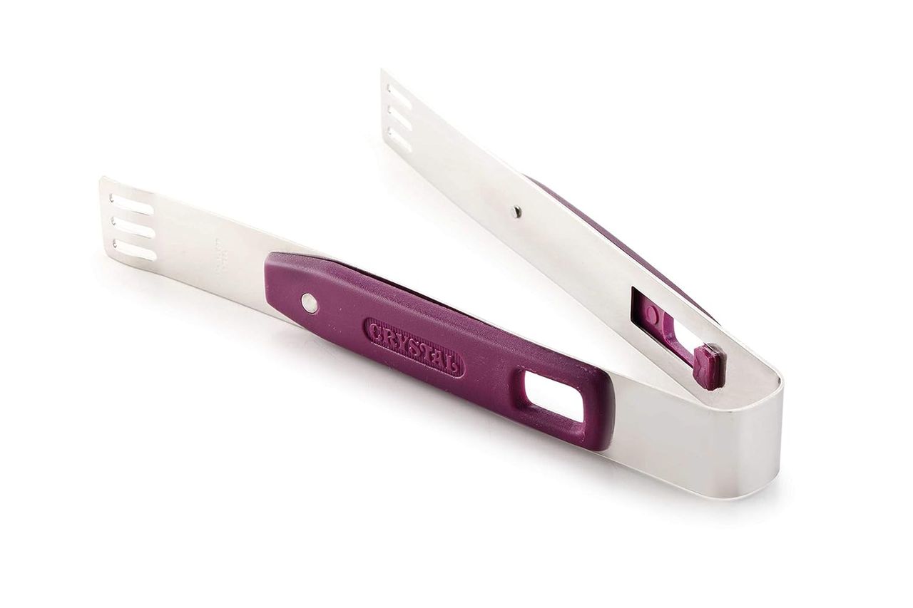 Crystal Stainless Steel Serving Tong (Colour May Vary)