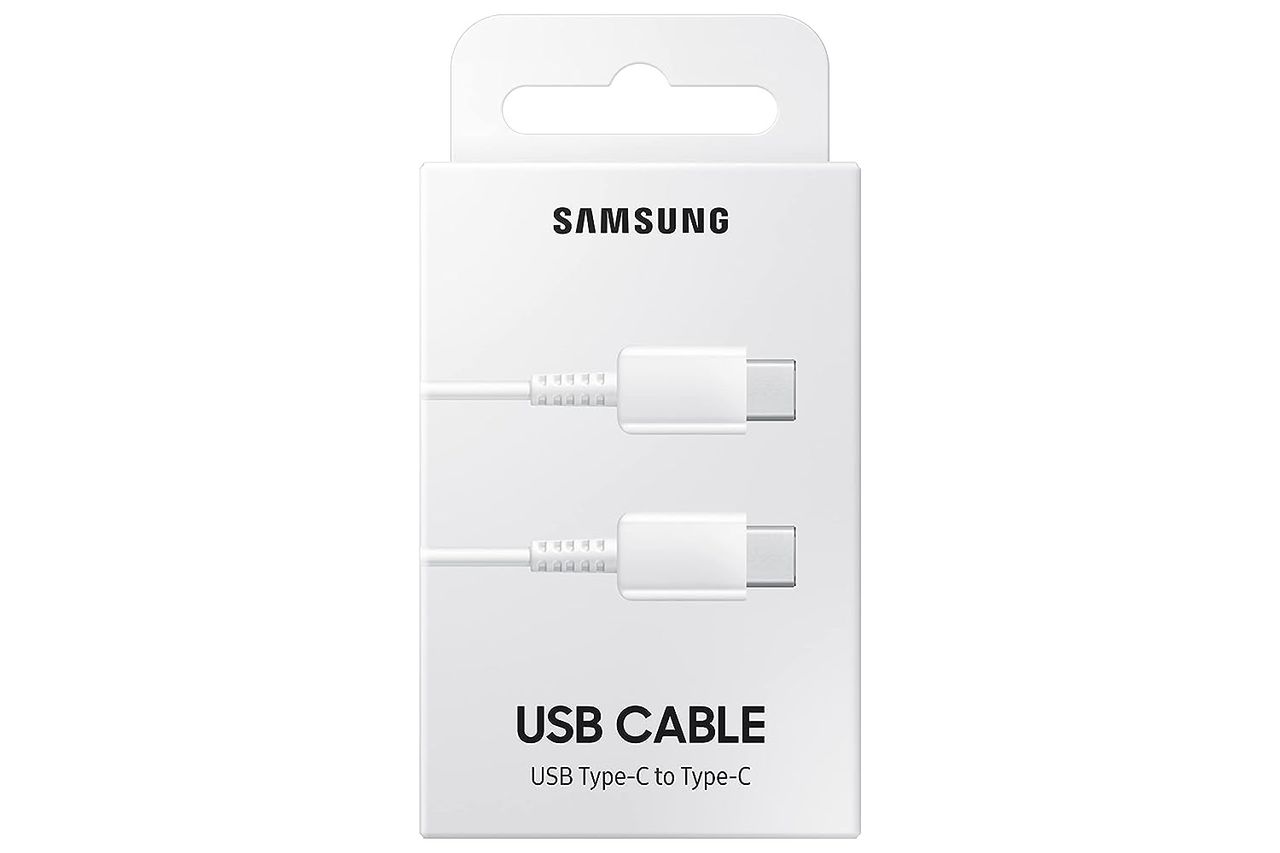 Samsung USB cable USB and Type C port 1 m - White