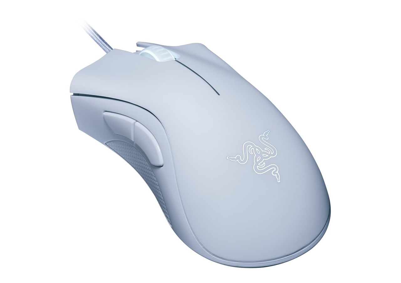 Razer Deathadder Essential White Edition - 6400 Dpi Ergonomic Wired Gaming Mouse