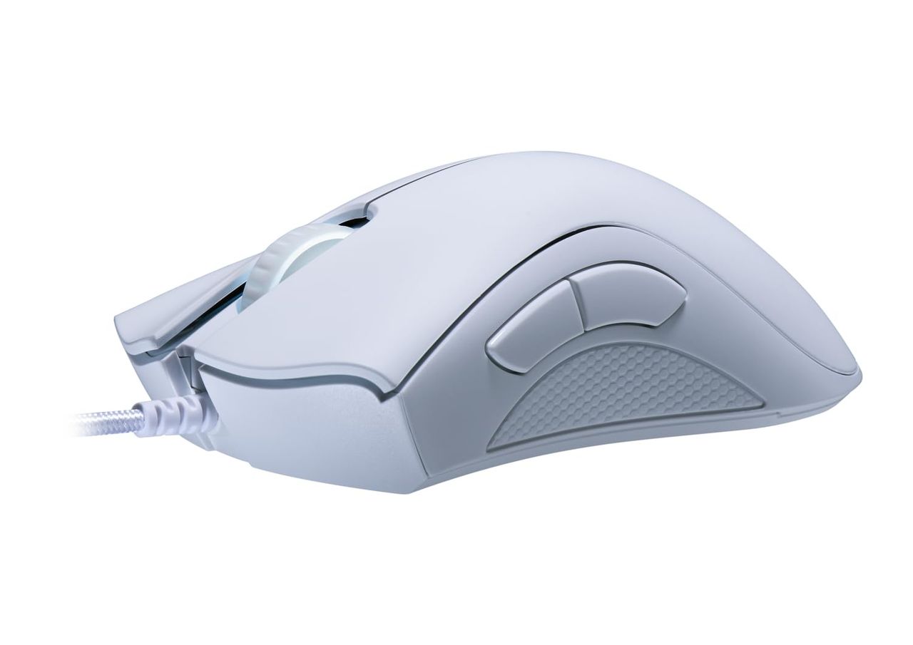 Razer Deathadder Essential White Edition - 6400 Dpi Ergonomic Wired Gaming Mouse