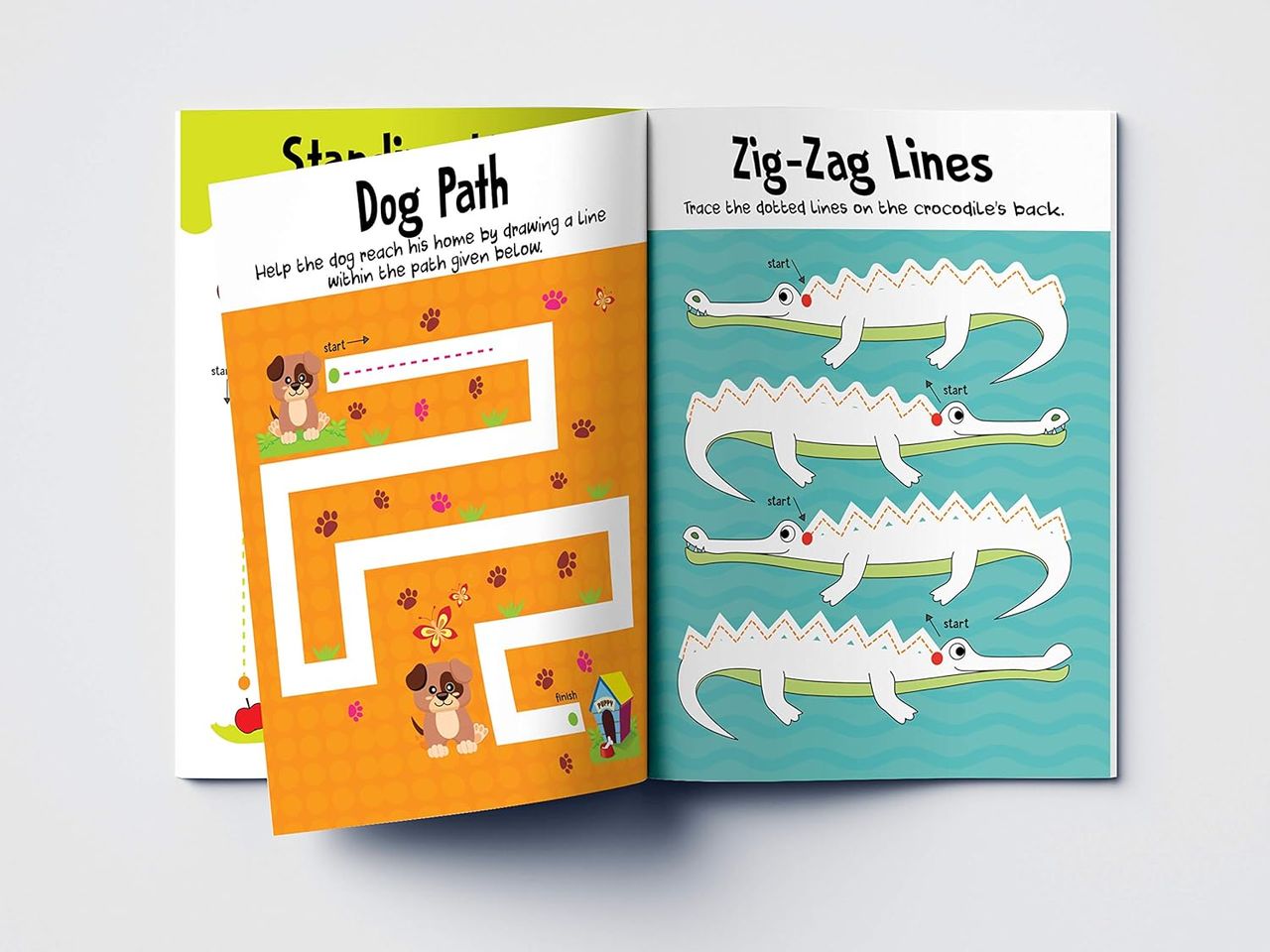 Reusable Wipe and Clean Book Tracing - Lines Patterns - Trace and Practice Patterns