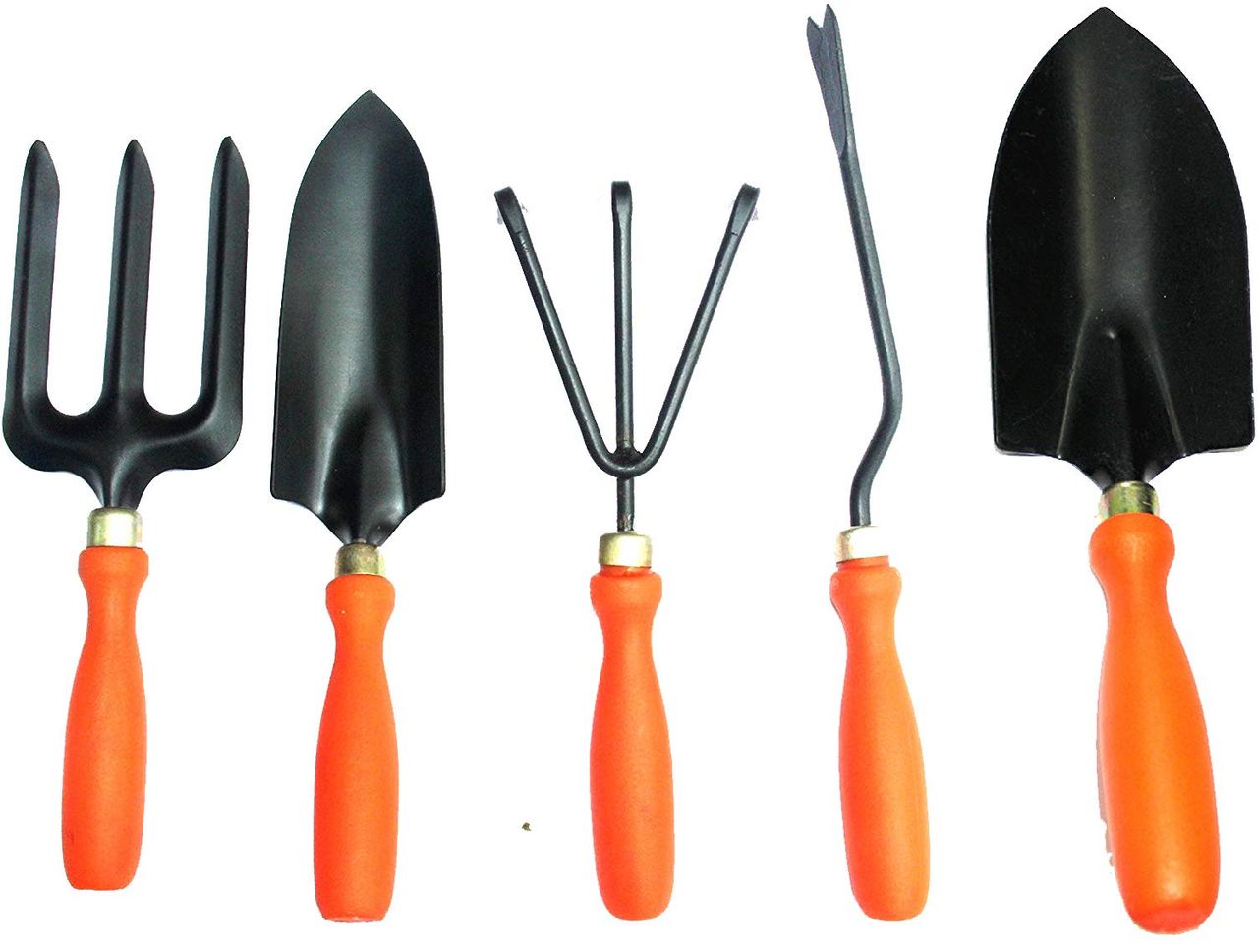 JetFire Trowel Set of 5 Includes, Shovel Trowel, Weeder Fork Cultivator Garden Tool Kit | 5 Tools