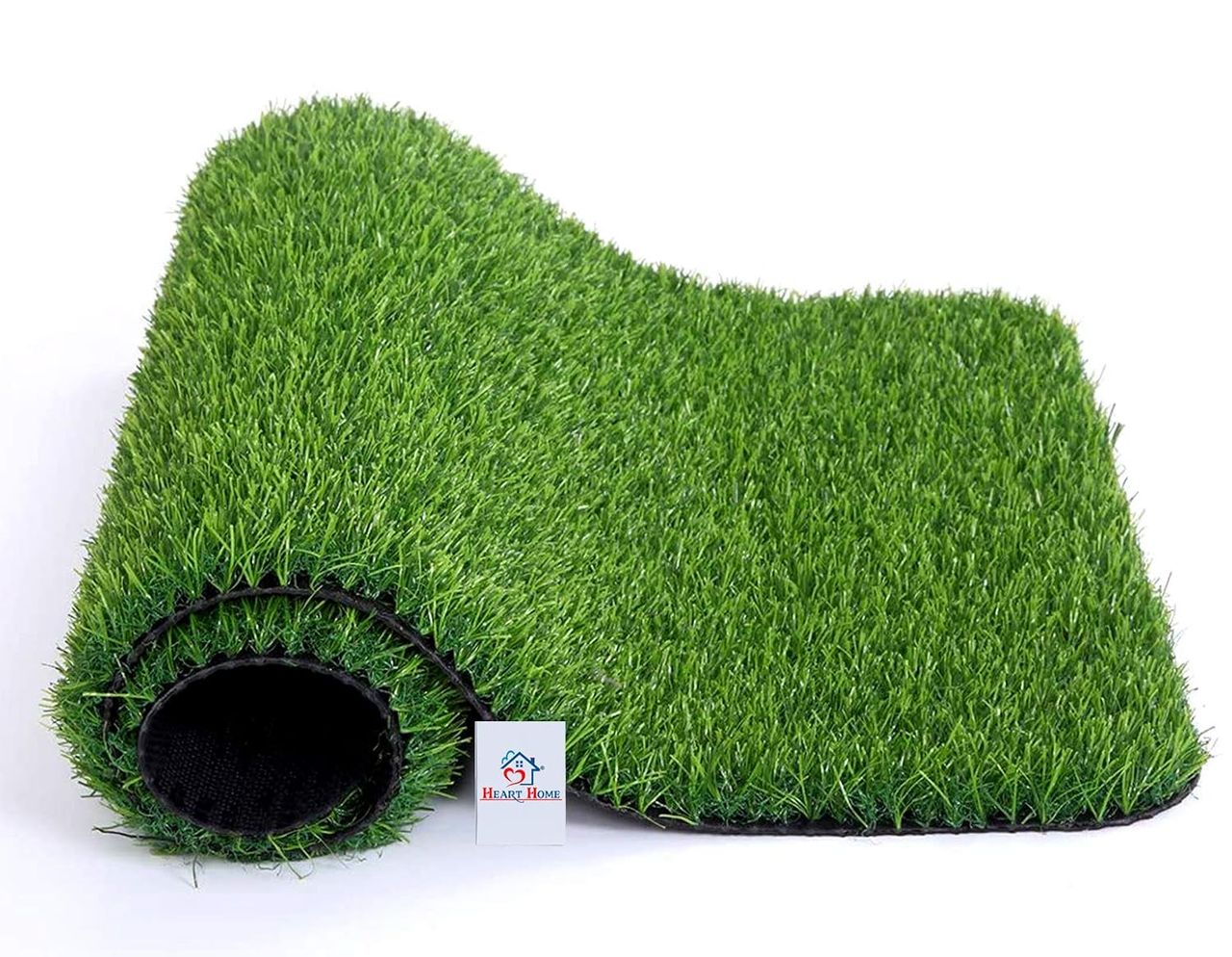 Kuber Industries  45mm Artificial Grass Plastic Turf Carpet Mat 16"x24" | Soft & Durable | Green