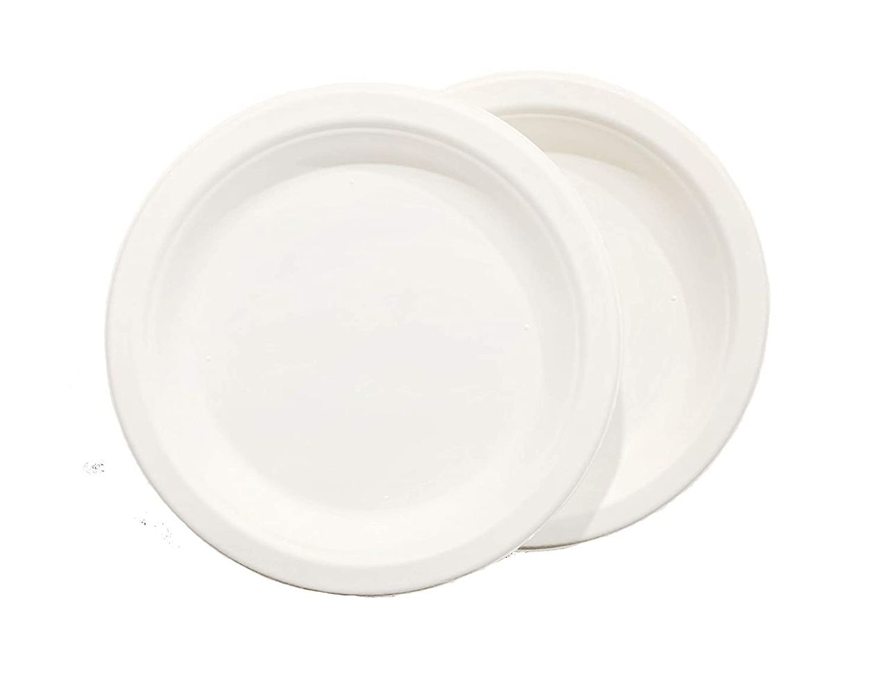 Vinay Trading Bio-Degradable Bagasse Plates - 7 Inches Round Plate