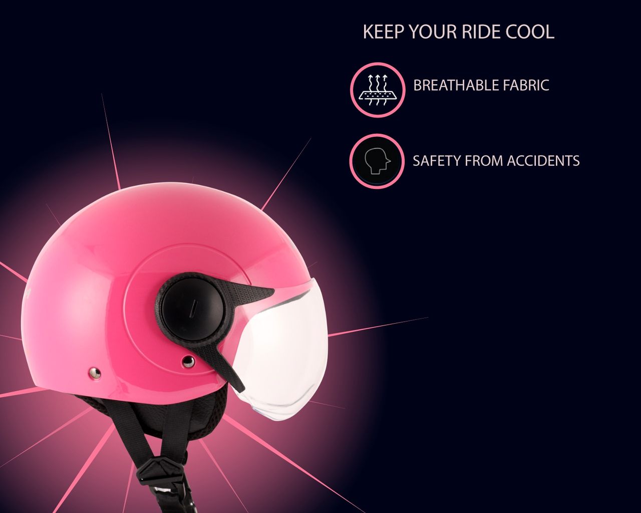 Vega Atom Pink Helmet-M