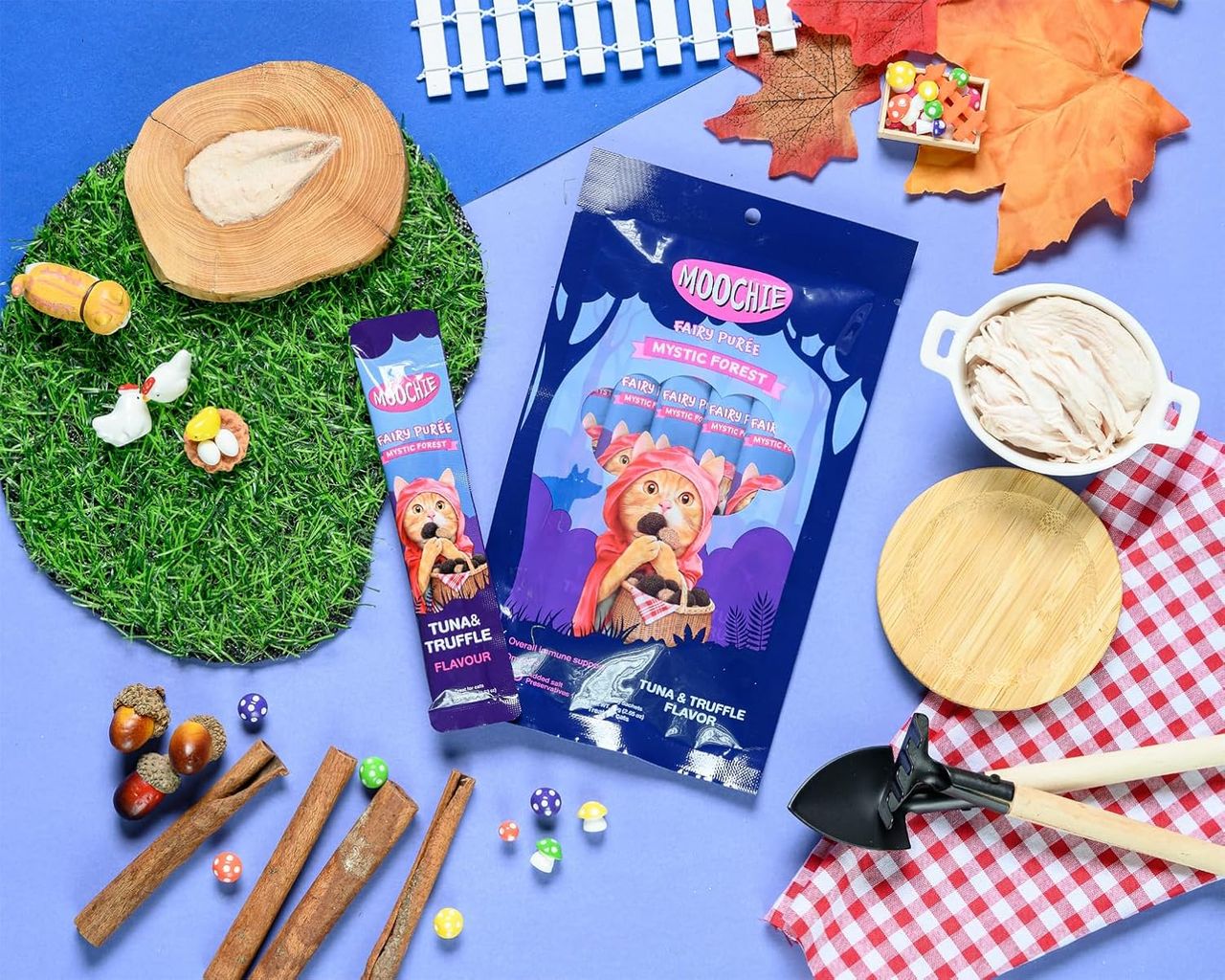 Moochie Cat Creamy Treats With Tuna & Truffle , Lickable Treat For Cats