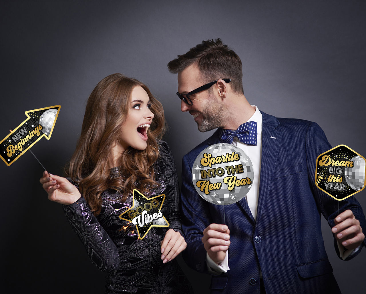Party Propz Happy New Year Photobooth Props For 2024