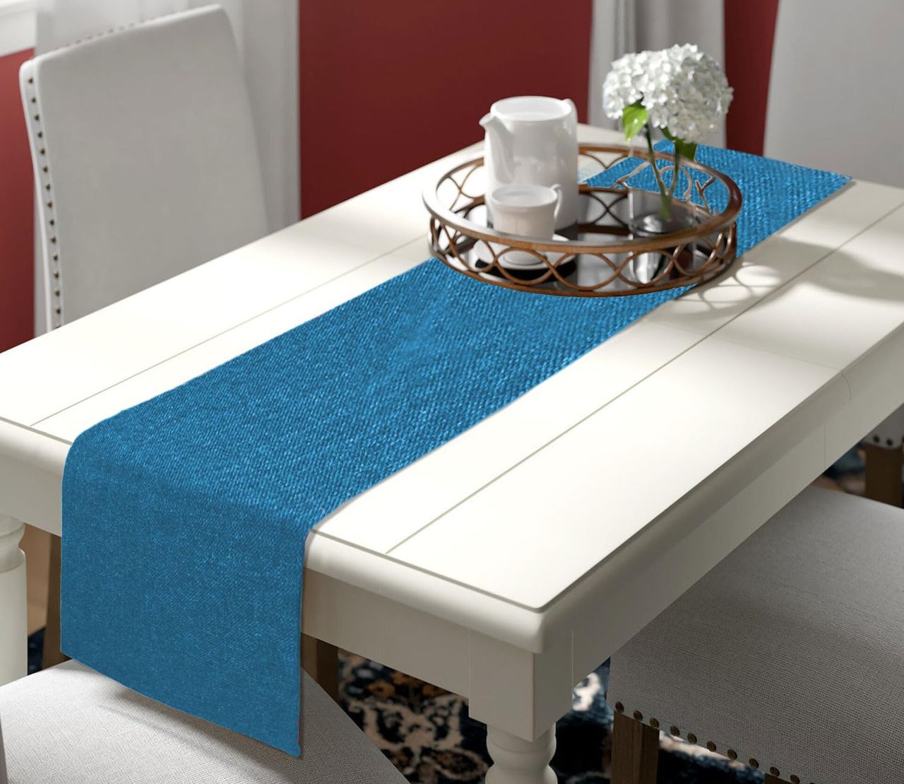 Lushomes Jute Table Runner - Plain Jute | 6 Seater | 12 x 72 inch