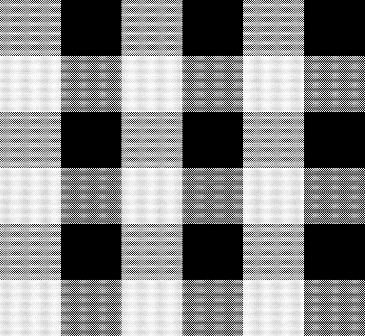 Lushomes Table Cover - Buffalo Checks Black | Side Table Cover | 40 x 40 inch
