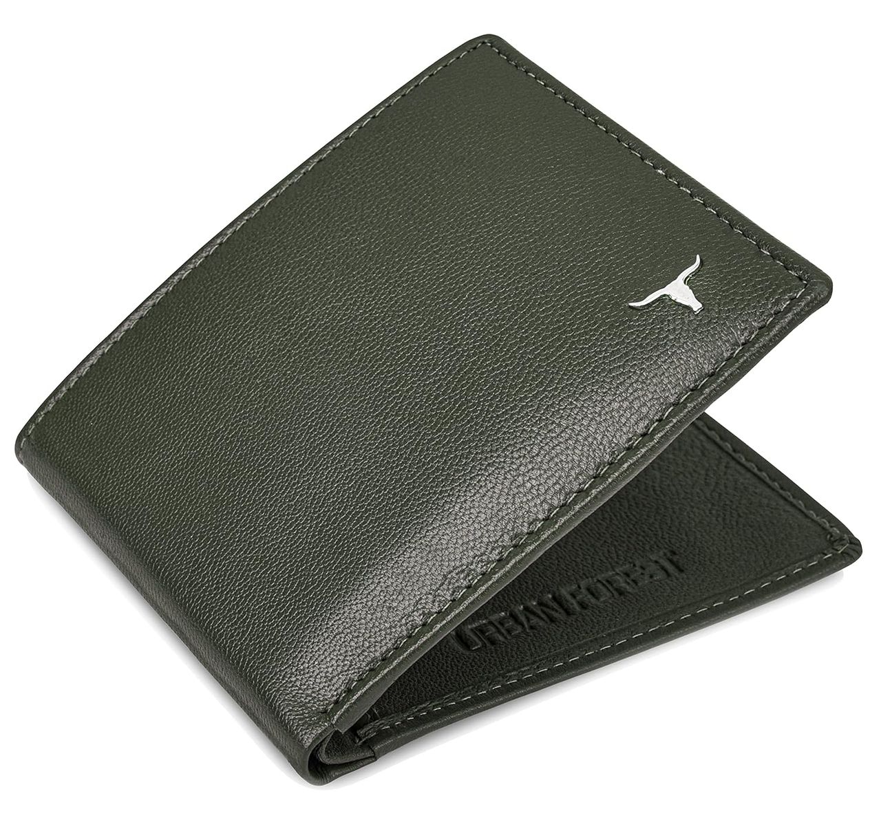 Urban Forest Men's George Leather Wallet | Green