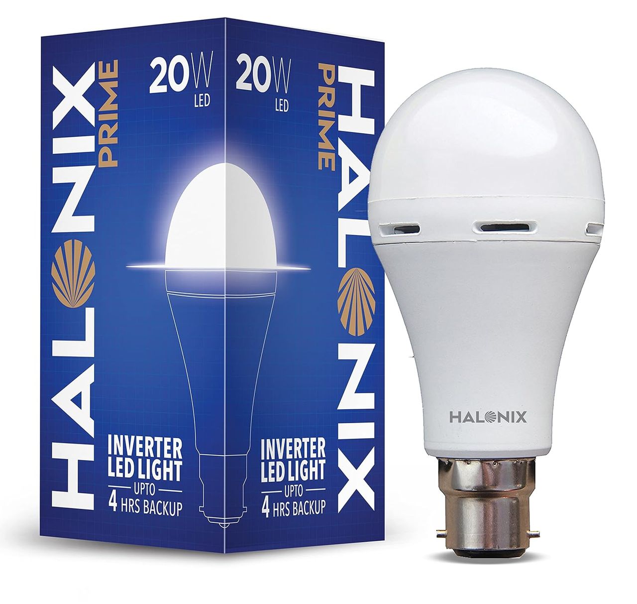 Halonix 20W B22 Rechargeable Emergency Light Inverter Led Bulb