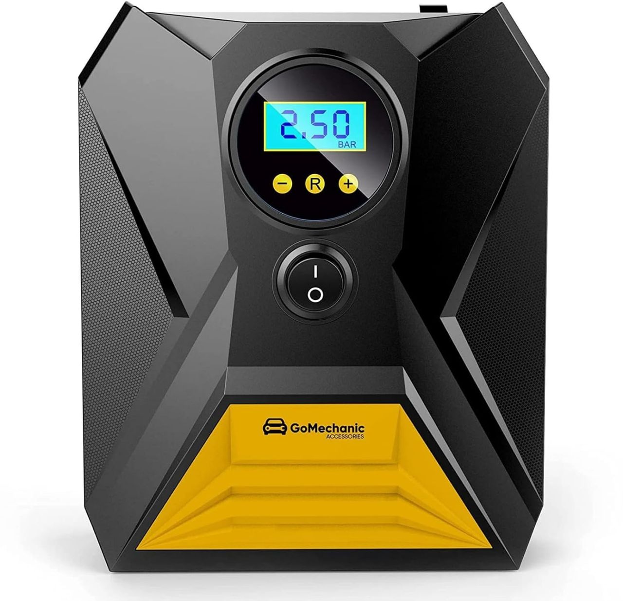 GoMechanic Digital Tyre Inflator For Car - 150 Psi, 12V Dc Portable Air Pump | Gusto T10
