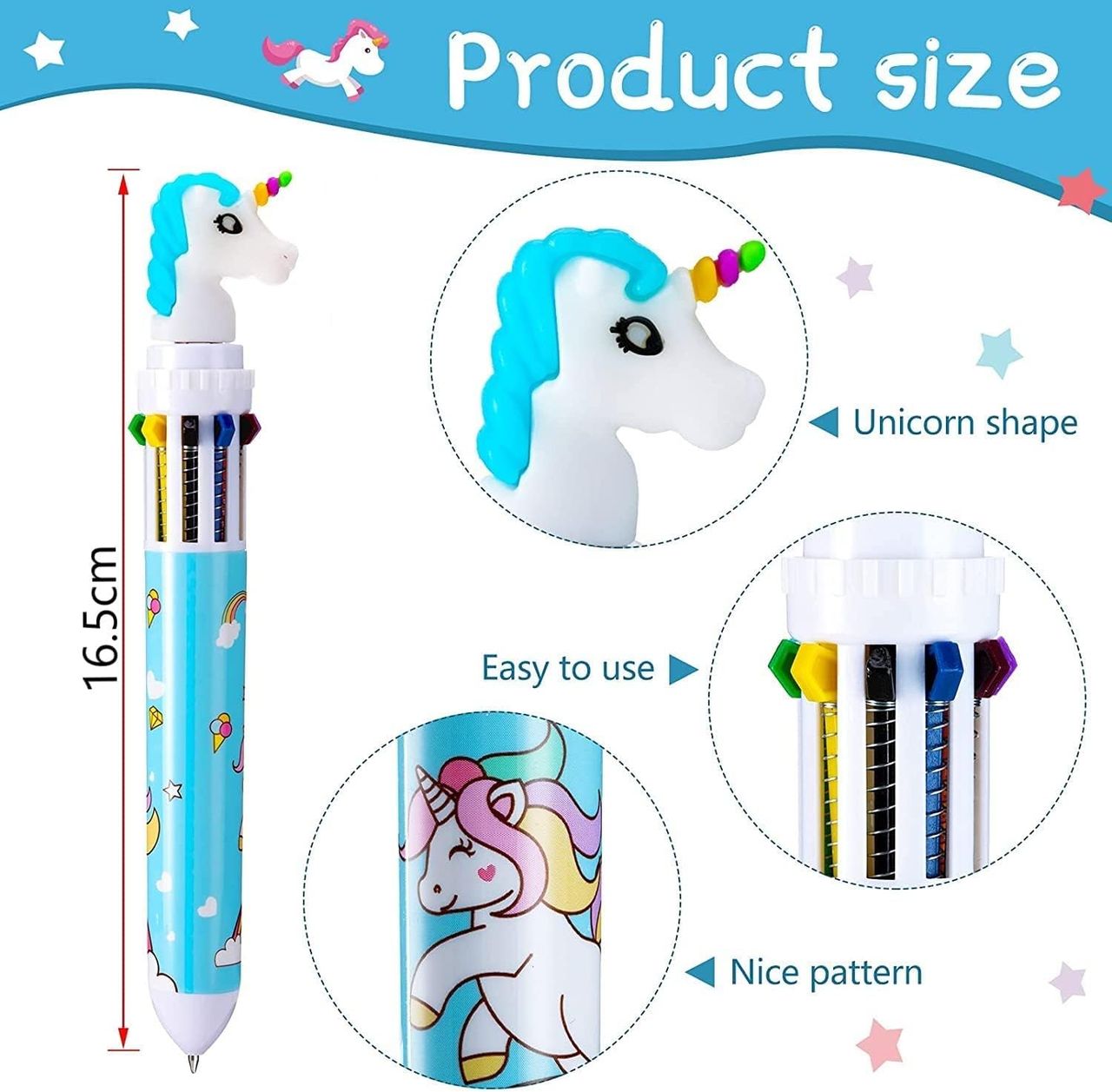 Dearjoy Unicorn Pens - Set Of 4