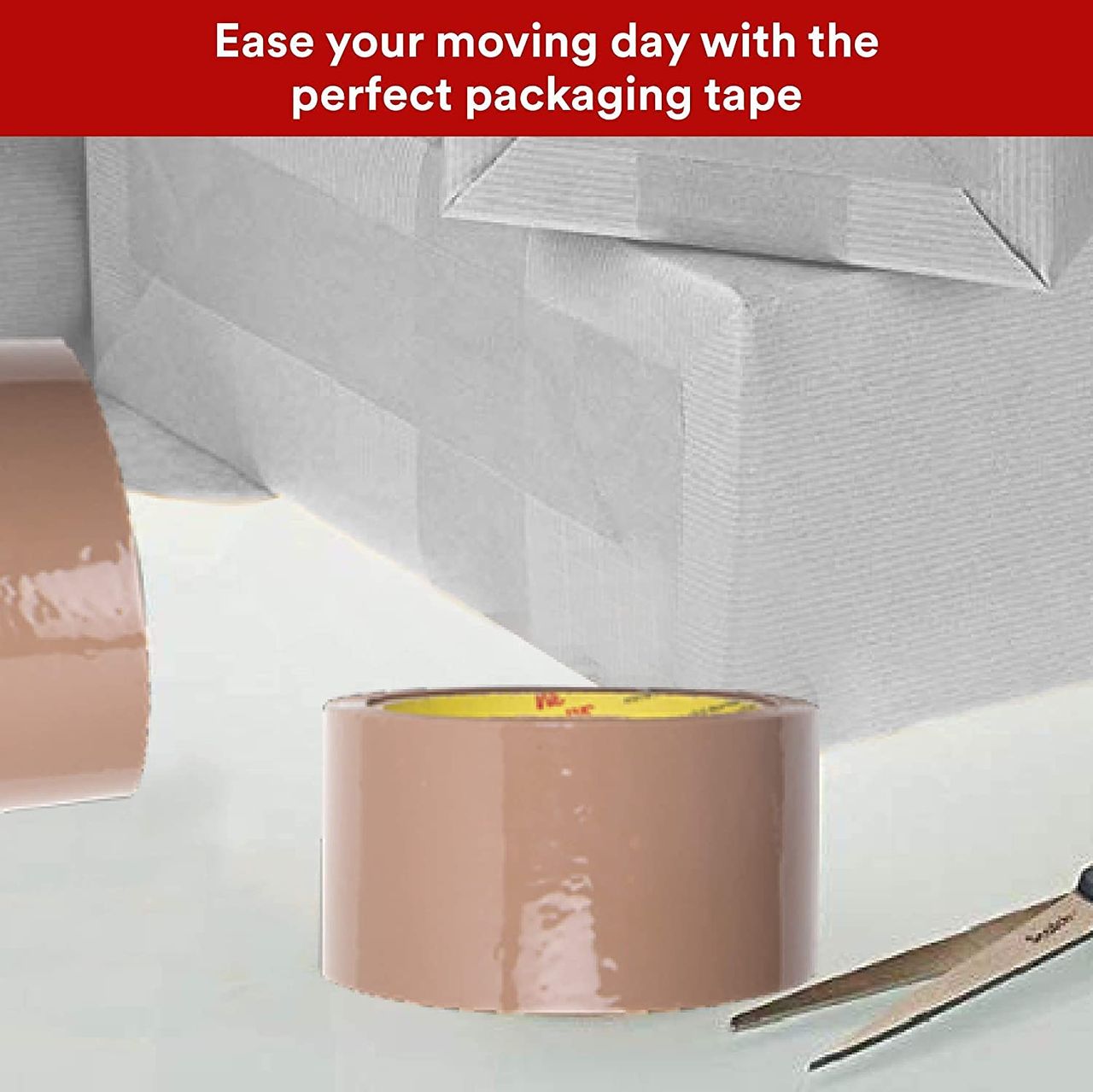 Scotch Bopp Packaging Tape - Polypropylene Tan Tape | 2" x 50 m