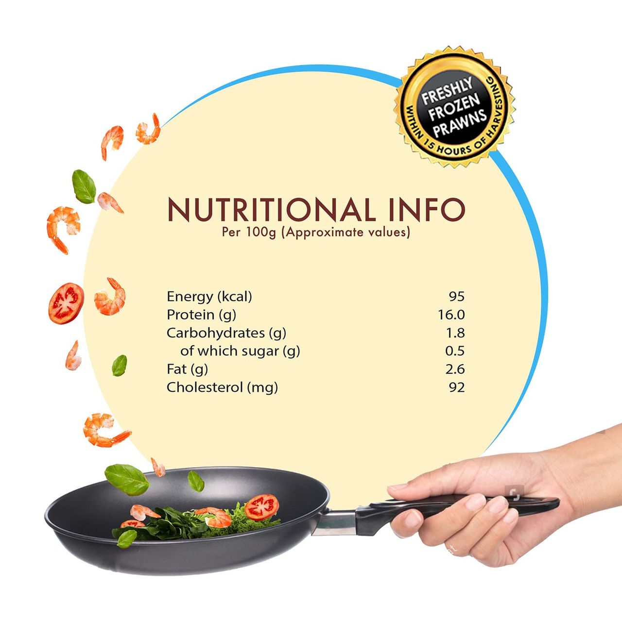 ITC Master Chef Prawns Large Peeled & Deveined 200 g Combo