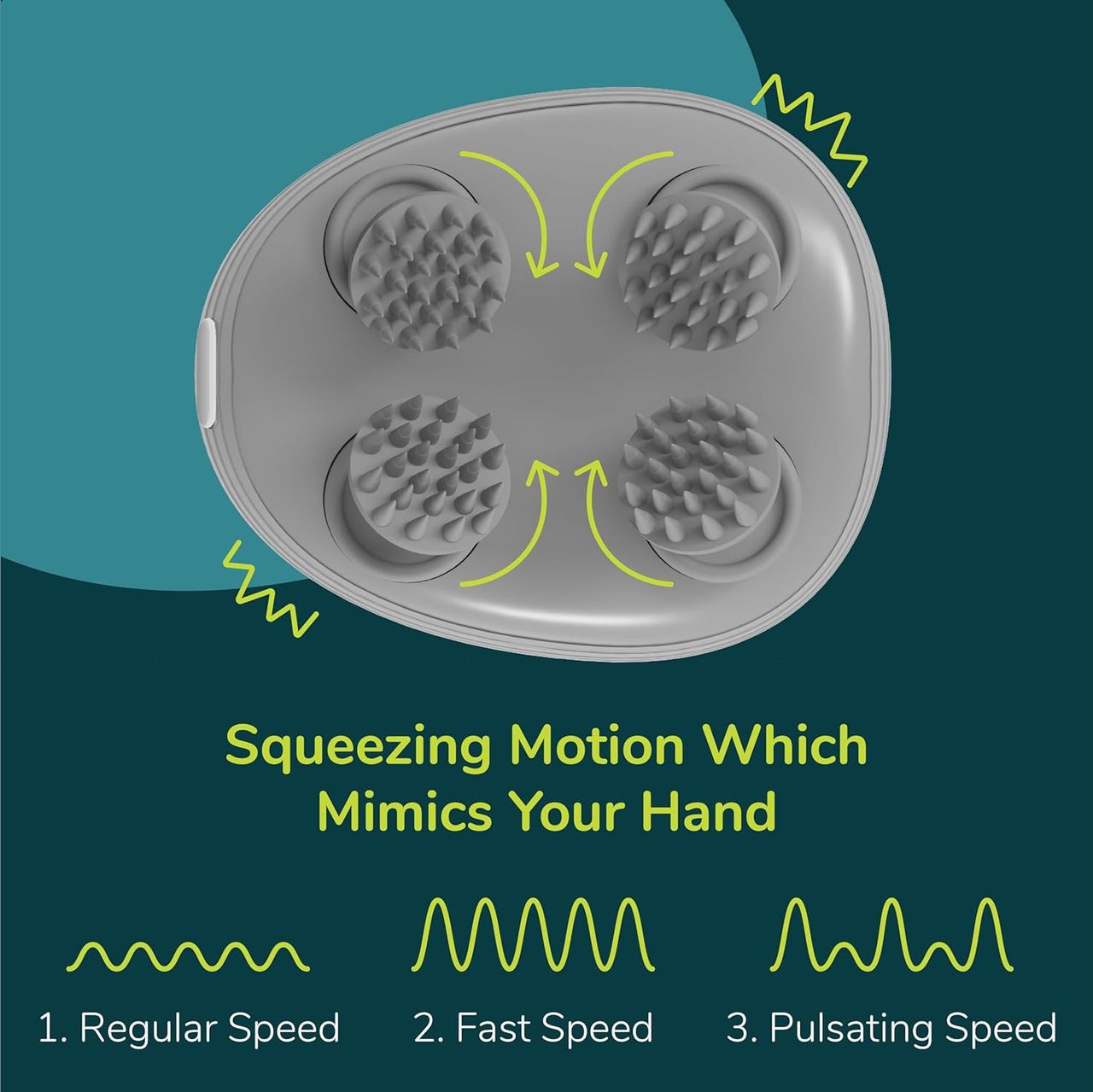 Caresmith Revive Scalp Massager: 96 Kneading Points Hair Growth and Relaxation in a Green Design