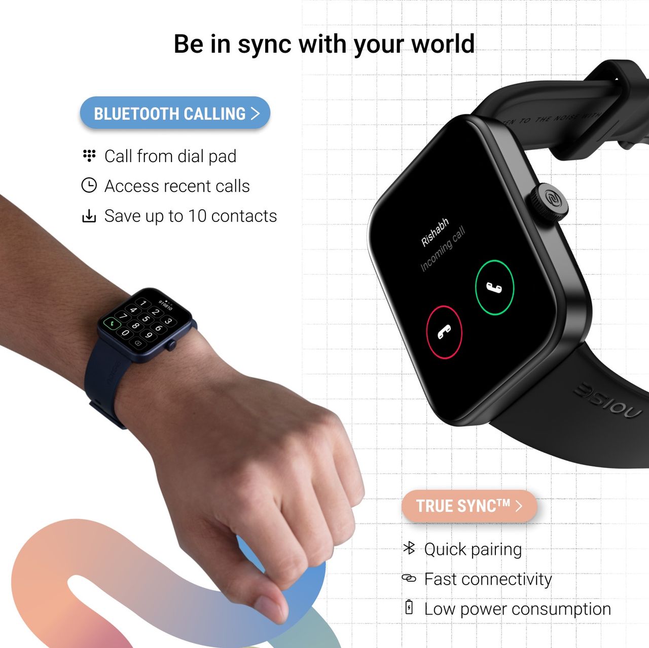 Noise ColorFit Loop Smartwatch | Jet Black