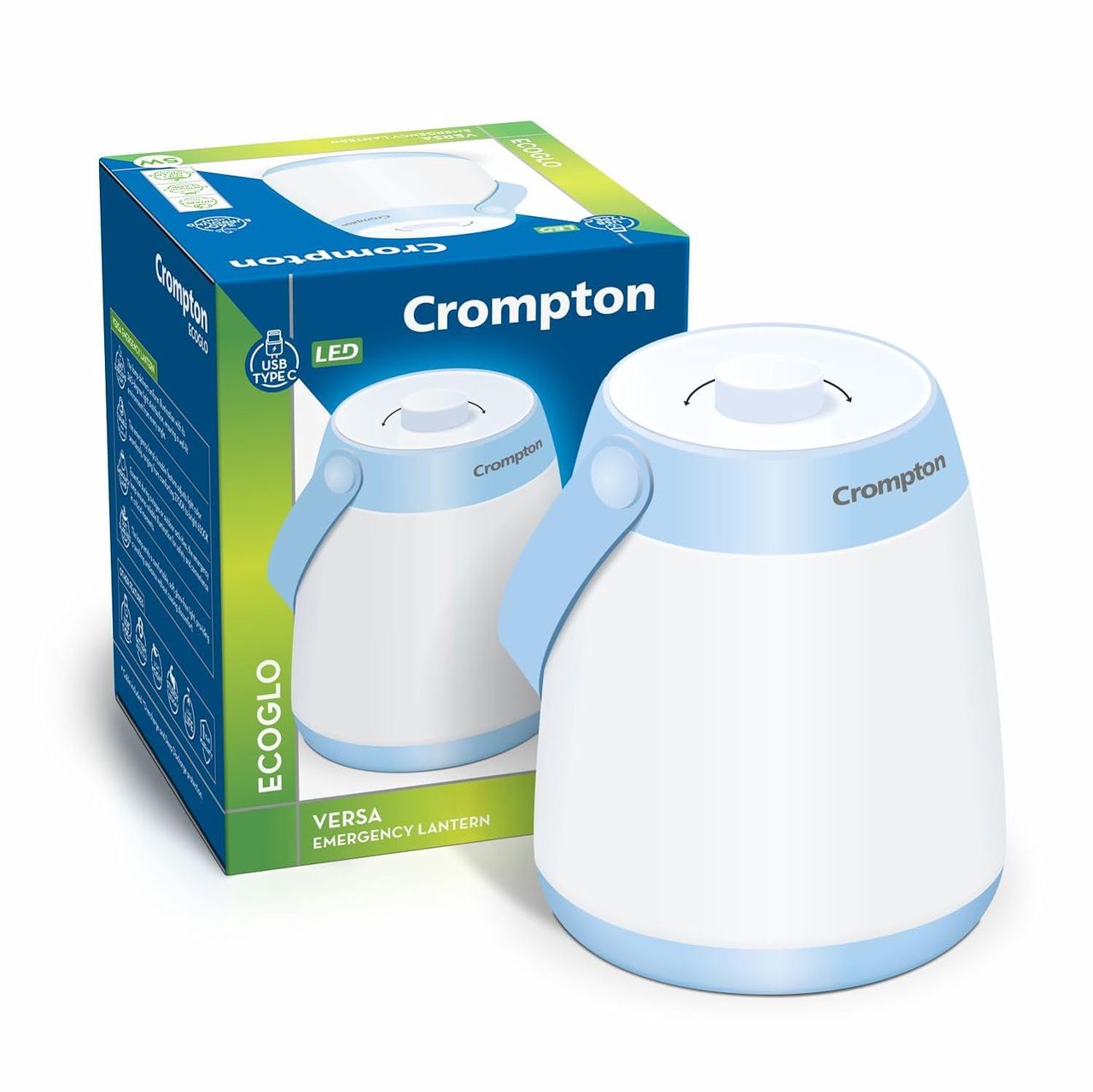 Crompton Versa Emergency Lamp 5W Rechargeable | White