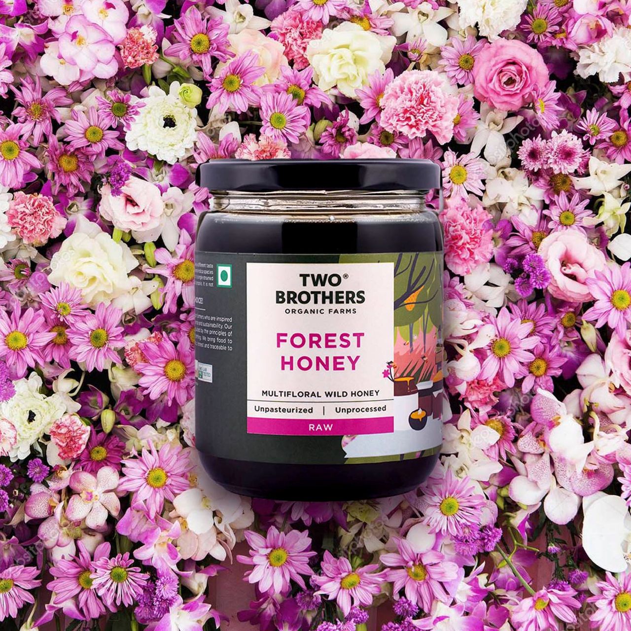 Two Brothers Multifloral Forest Honey Unpasteurized Unprocessed Raw Honey