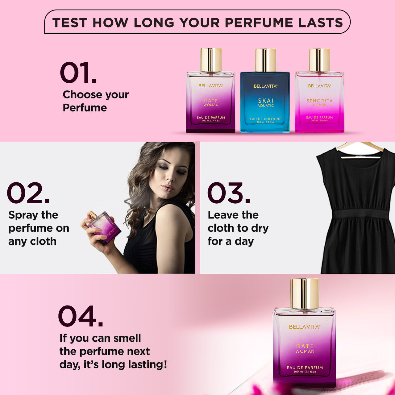 Bella Vita Organic Luxury Date Perfume (100 ml) 100 ml X 2 Combo 
