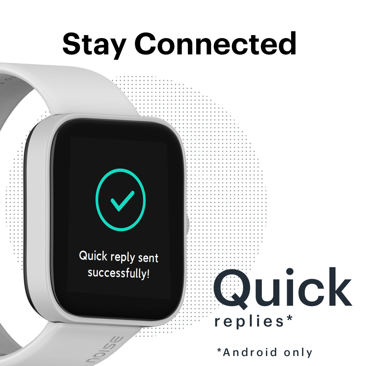 Noise ColorFit Caliber Smartwatch | LIGHT GREY