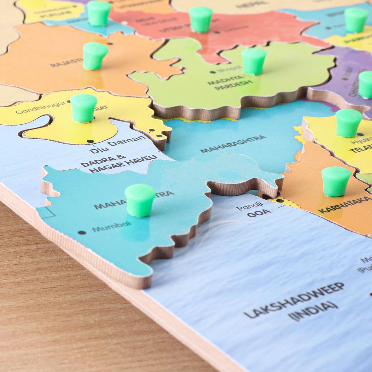 PlayNation India Map Pegged Puzzle