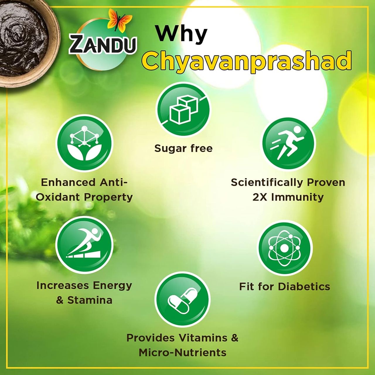 Zandu Chavanprashad with Amla, Ashwagandha & Shilajit Sugarfree
