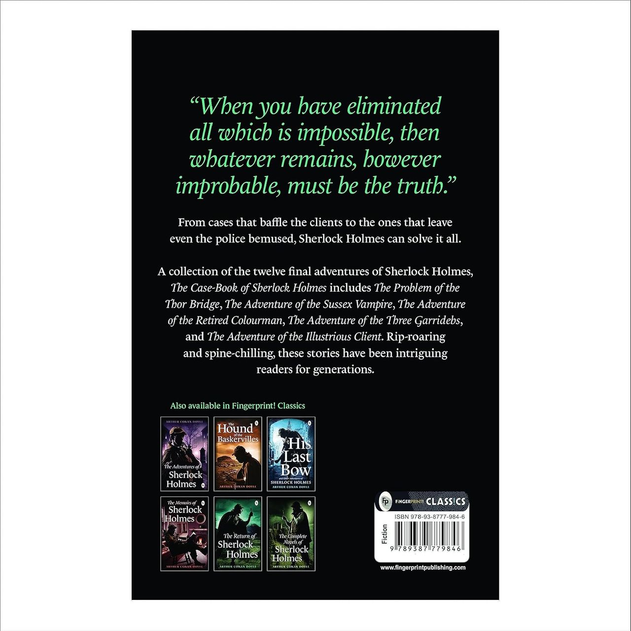 The Case-Book Of Sherlock Holmes