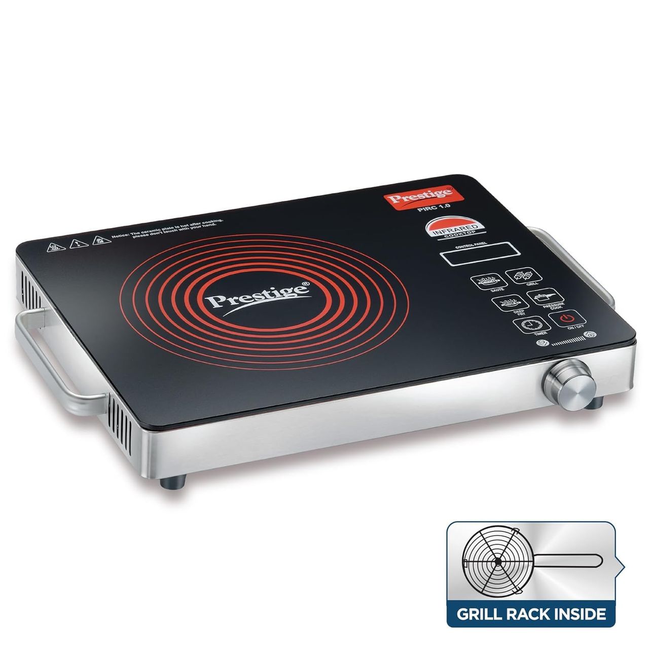 Prestige Pirc 1.0 2200 Watts Infrared Cooktop|Adjustable Temperature Controll